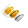 Vintage Zinc Alloy Three Way Single Dangle Perforated Large Hole Beads For DIY European Bracelet (6594) view 1