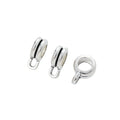 Vintage Zinc Alloy Three Way Single Dangle Perforated Large Hole Beads For DIY European Bracelet (6594) view 2