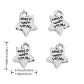 Vintage Zinc Alloy Three Way Single Dangle Perforated Large Hole Beads For DIY European Bracelet – Antique Silver view 1