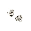 Vintage Zinc Alloy Three Way Single Dangle Perforated Large Hole Beads For DIY European Bracelet – Antique Bronze view 4
