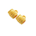 Vintage Zinc Alloy Three Way Single Dangle Perforated Large Hole Beads For DIY European Bracelet view 4