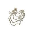 French Style Long Faux Pearl Sweater Necklace Light Luxury Geometric Round Pendant for Women view 5