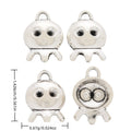 Antique Silver Zinc Alloy Octopus Charm Pendant No.604126 for DIY Necklace Bracelet Jewelry Making view 1