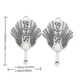 Vintage Zinc Alloy Letter Fan Pendant Charms DIY Jewelry Accessories For Bracelets Necklaces view 1