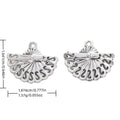 Antique Silver Zinc Alloy Folding Fan Charm Pendant for DIY Necklace Bracelet Jewelry Making view 1