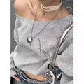 Ethnic Style Zinc Alloy Geometric Cross Long Sweater Necklace Korean Fashion Pendant Necklace view 3