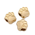 DIY Vintage Alloy Jewelry Accessories Paw Print Large Hole Beads For European Bracelets view 5
