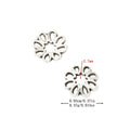 Antique Silver Zinc Alloy Flower Cap Jewelry Findings Accessories for DIY Jewelry Making – Silver view 1