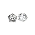 Antique Silver Zinc Alloy Flower Cap Jewelry Findings Accessories for DIY Jewelry Making view 2