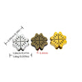 DIY Vintage Alloy Four Leaf Clover Large Hole Beads For European Bracelets And Necklaces view 1