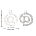 Antique Silver Zinc Alloy At Symbol Charm Pendant for DIY Necklace Bracelet Jewelry Making view 1