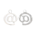 Antique Silver Zinc Alloy At Symbol Charm Pendant for DIY Necklace Bracelet Jewelry Making view 2