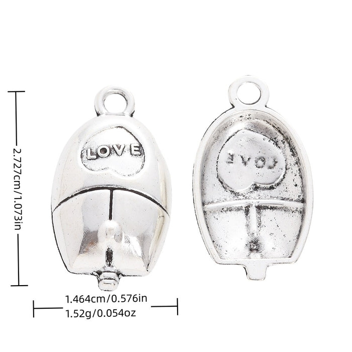 Antique Silver Zinc Alloy Computer Mouse Charm Pendant for DIY Necklace Bracelet Jewelry Making