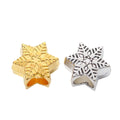 DIY Vintage Alloy Snowflake Large Hole Beads For Handmade European Bracelets And Necklaces view 4