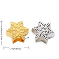 DIY Vintage Alloy Snowflake Large Hole Beads For Handmade European Bracelets And Necklaces view 1