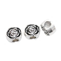 DIY Vintage Alloy Rose Flower Large Hole Bead For European Bracelet Necklace Jewelry Findings view 2