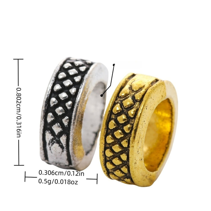 Vintage Alloy Large Hole Bead DIY Jewelry Accessory For European Bracelets And Necklaces