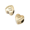 DIY Vintage Alloy Heart Shaped Large Hole Bead For European Bracelet Necklace Jewelry Findings view 2