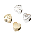 DIY Vintage Alloy Heart Shaped Large Hole Bead For European Bracelet Necklace Jewelry Findings view 4