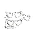 Antique Silver Zinc Alloy Heart Charm Pendant No.229927 for DIY Necklace Bracelet Jewelry Making view 1