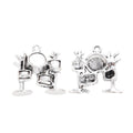 Antique Silver Zinc Alloy Charm Pendant No.240722 for DIY Necklace Bracelet Jewelry Making view 2