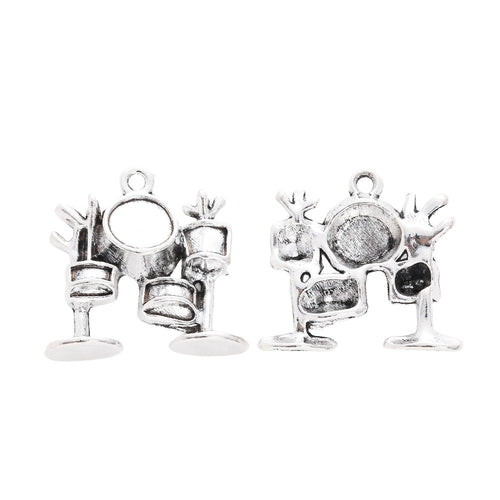 Antique Silver Zinc Alloy Charm Pendant No.240722 for DIY Necklace Bracelet Jewelry Making