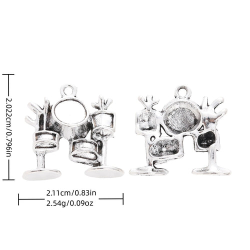 Antique Silver Zinc Alloy Charm Pendant No.240722 for DIY Necklace Bracelet Jewelry Making