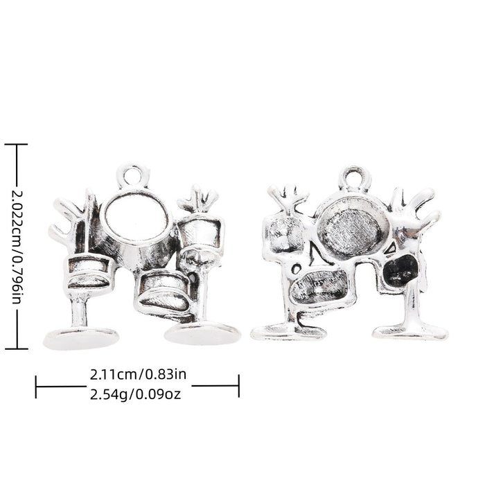 Antique Silver Zinc Alloy Charm Pendant No.240722 for DIY Necklace Bracelet Jewelry Making