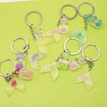 Metal Mermaid Tail Gradient Keychain Bag Charm Gift for Women view 1
