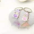 Metal Mermaid Tail Gradient Keychain Bag Charm Gift for Women view 3