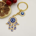 Metal Fatima Hand Evil Eye Keychain Bag Charm Gift view 6