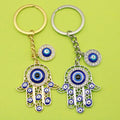 Metal Fatima Hand Evil Eye Keychain Bag Charm Gift view 1