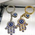 Metal Fatima Hand Evil Eye Keychain Bag Charm Gift view 3