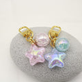 Acrylic Glitter Star Keychain Bag Charm view 4