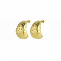 Irregular Geometric Stainless Steel Stud Earrings, Luxury Fashion Statement Ear Jewelry For Women view 5