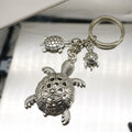Zinc Alloy Realistic Turtle Keychain Animal Car Key Ring view 4
