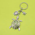 Zinc Alloy Realistic Turtle Keychain Animal Car Key Ring view 1