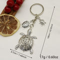 Zinc Alloy Realistic Turtle Keychain Animal Car Key Ring view 2