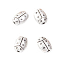 DIY Vintage Alloy Beetle Spacer Beads, Perforated Charm Beads For Handmade Bracelet Making view 2