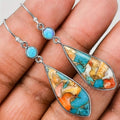Women's Exotic Retro Hong Kong Style Dangle Earrings, Fashion Artistic Trend Jewelry view 1