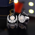 Designer Faux Opal Star And Moon Stud Earrings For Women, Delicate Niche Ear Jewelry view 4