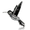 Green Silver Tone Bird Three Designs Metal Brooch Pin view 8