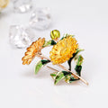 Red Green Daisy Three Designs Metal Brooch Pin for Jackets and Lapels view 4