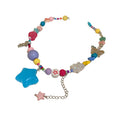 Summer Colorful Acrylic Star Beaded Pendant Necklace For Women Vacation Style Collarbone Jewelry view 5
