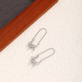 Creative Cute 3D Puppy Dog Charm Alloy Long Hook Drop Earrings For Women Elegant Sweet Earrings view 3