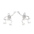 Antique Silver Zinc Alloy Skeleton Charm Pendant for DIY Necklace Bracelet Jewelry Making view 2