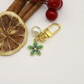 Metal Flower Pearl Keychain Bag Charm view 6