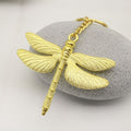 Metal Minimalist Dragonfly Keychain For Bag Charm Gift view 3