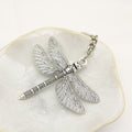 Metal Minimalist Dragonfly Keychain For Bag Charm Gift view 4