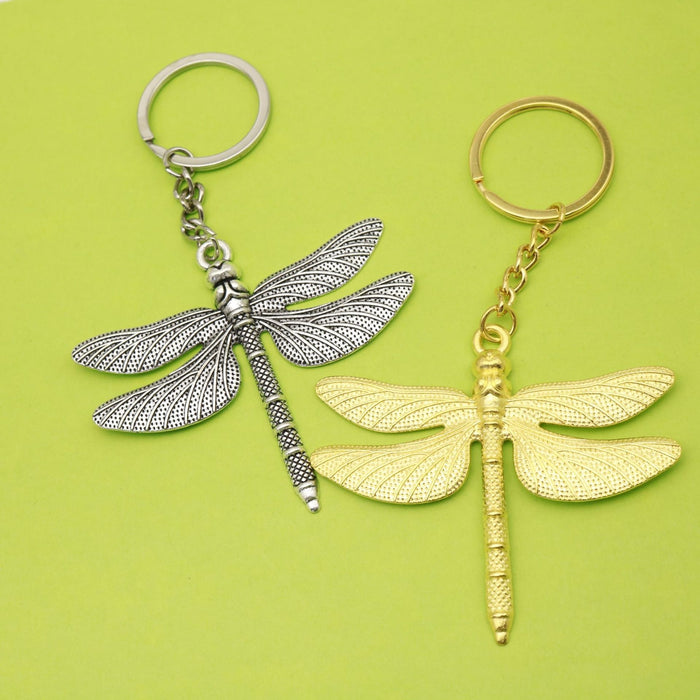 Metal Minimalist Dragonfly Keychain For Bag Charm Gift